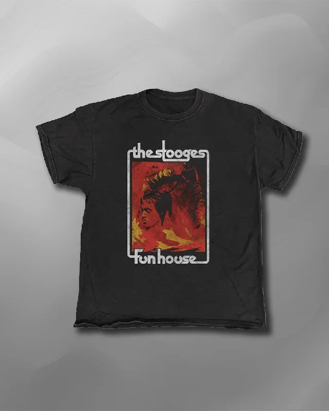 The Stooges - Funhouse Vintage Wash T-Shirt-- Cashmere Blend Cotton Blend Poly Blend The Stooges - Funhouse Vintage Wash T-Shirt-- Cashmere Blend Cotton Blend Poly Blend