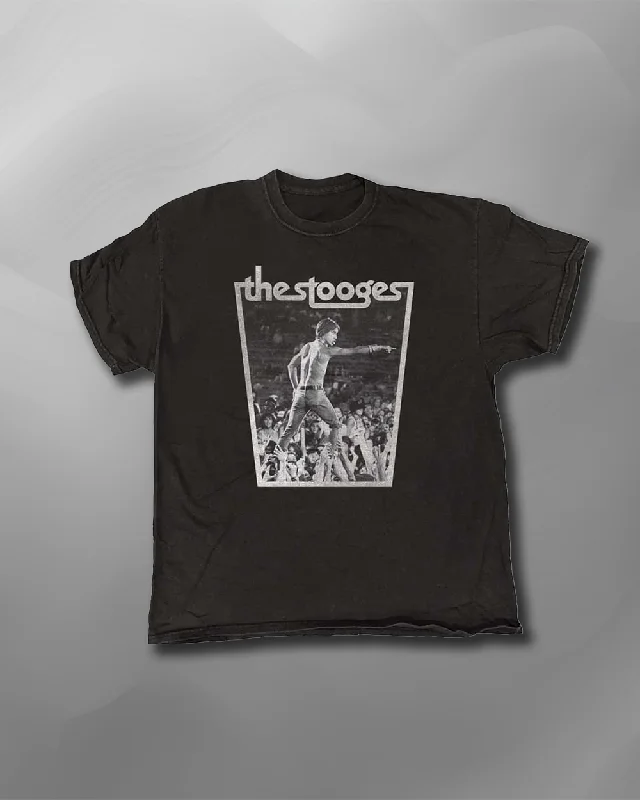 The Stooges - Crowd Walk Vintage Wash T-Shirt-- Chenille Blend Fleece Blend Nylon Blend The Stooges - Crowd Walk Vintage Wash T-Shirt-- Chenille Blend Fleece Blend Nylon Blend