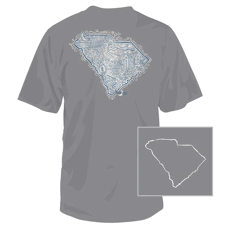 South Carolina State Collage Short Sleeve T-Shirt-- Fleece Fabric Down Fabric Feather Fabric South Carolina State Collage Short Sleeve T-Shirt-- Fleece Fabric Down Fabric Feather Fabric