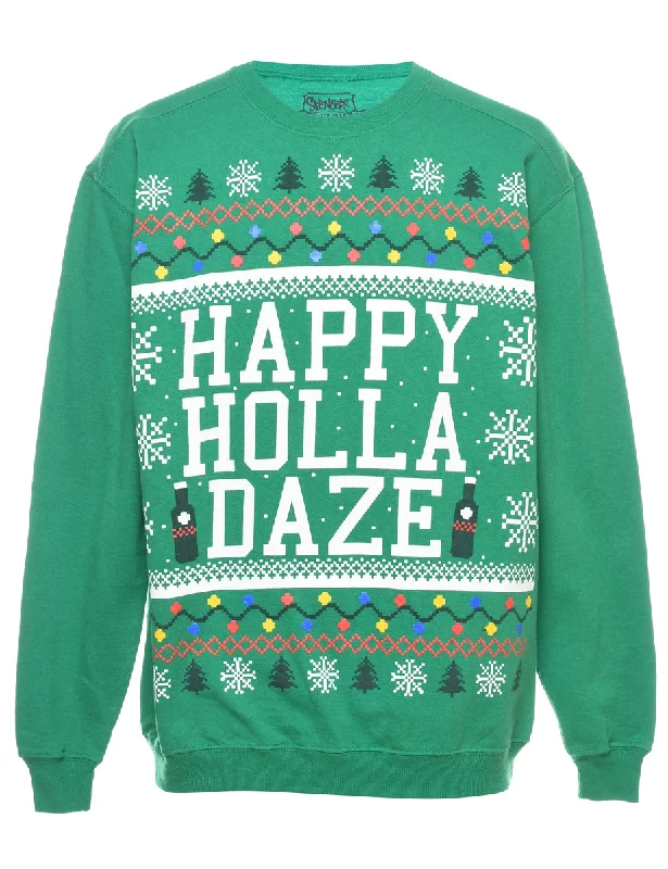 Festive Season Christmas Sweatshirt - S Hoodie with Toggle Buttons Decorative Unique Festive Season Christmas Sweatshirt - S Hoodie with Toggle Buttons Decorative Unique