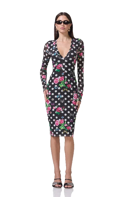 Diane Dress - Rose Dot Tunics Luxurious high-end