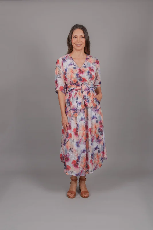 Radiance Bloom Dress Tunics Silk luxurious