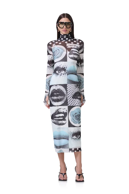 Shailene Dress - Pop Art Abstract Tunics Luxurious high-end