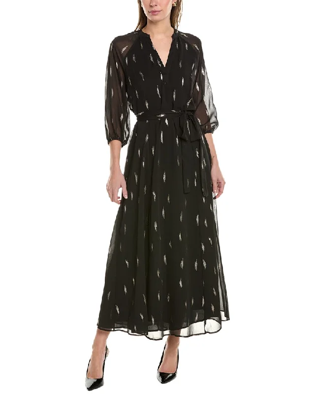 Vince Camuto V-Neck Maxi Dress Tunics Stylish modern