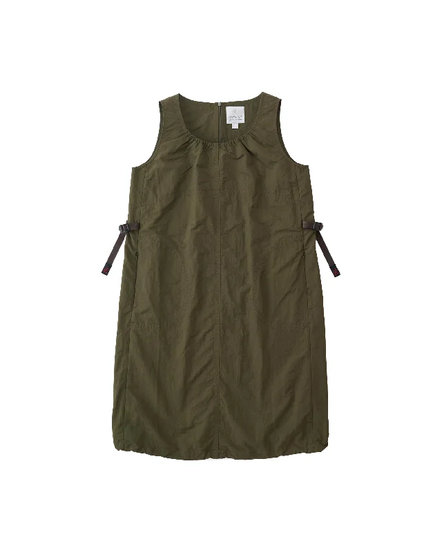 Nylon Dress - Deep Olive Tunics Luxurious high-end
