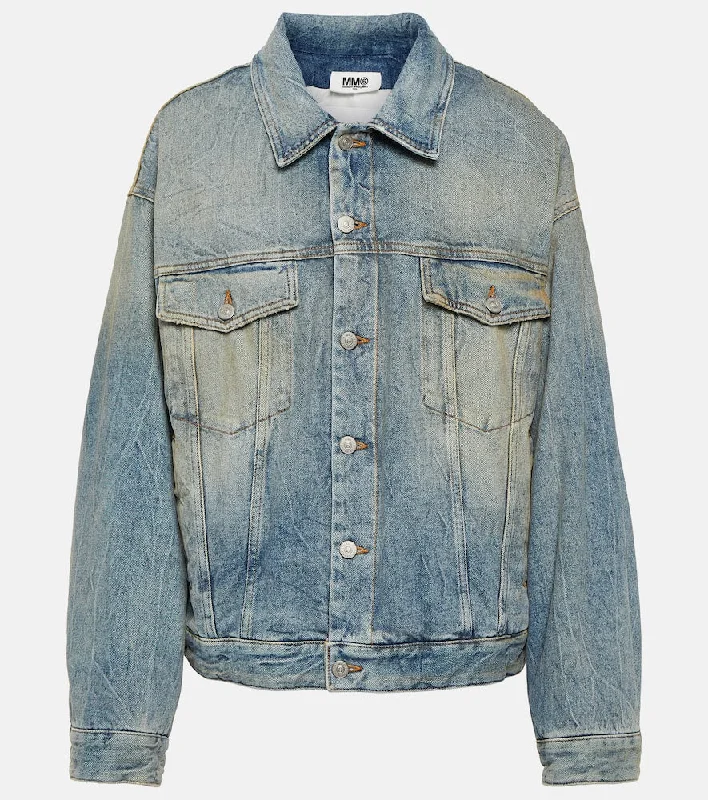 MM6 Maison Margiela Padded denim jacket Denim Jacket Leather Jacket Suede Jacket