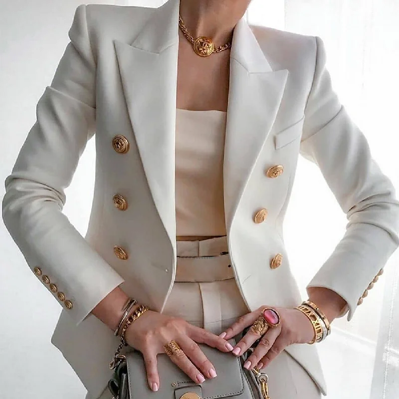 Thin Office Lady Blazer Jacket Women Long Sleeve Solid Casual Button Jackets Slim Fit Coats Chaquetas De Mujer 2022 Snapped Jacket Toggled Jacket Drawstring Jacket Thin Office Lady Blazer Jacket Women Long Sleeve Solid Casual Button Jackets Slim Fit Coats Chaquetas De Mujer 2022 Snapped Jacket Toggled Jacket Drawstring Jacket