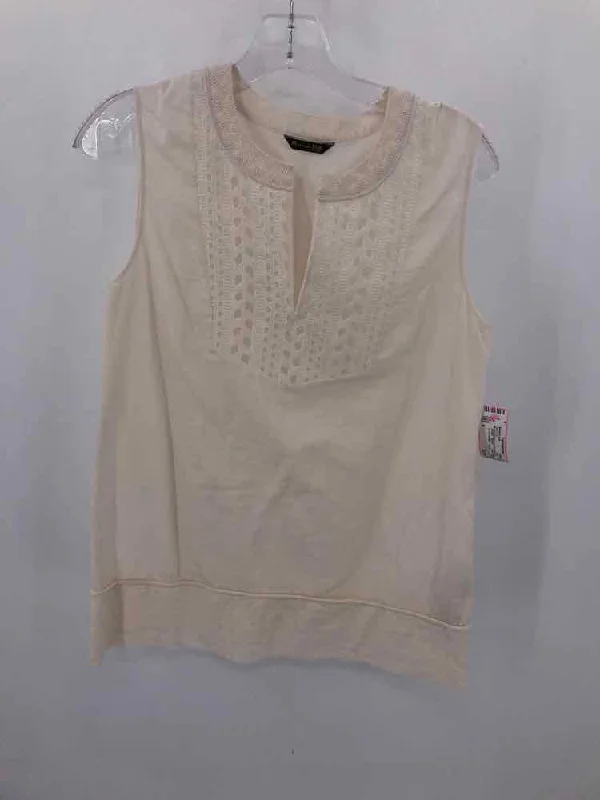Pre-Owned Massimo Dutti Ivory Size 6 Tank Top long tank top