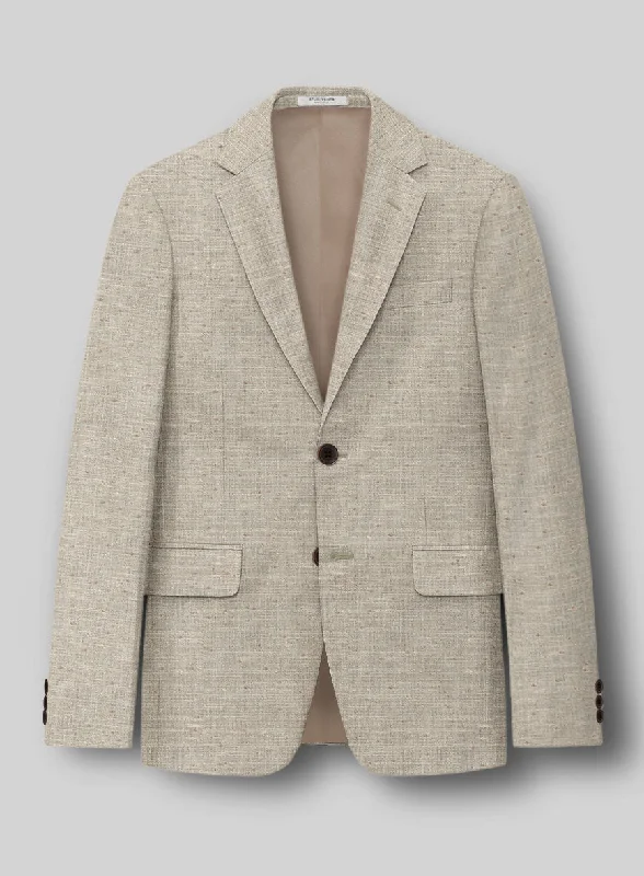 Loro Piana Gemma Wool Silk Linen Jacket Insulated Jacket Fitted Jacket Loose Jacket