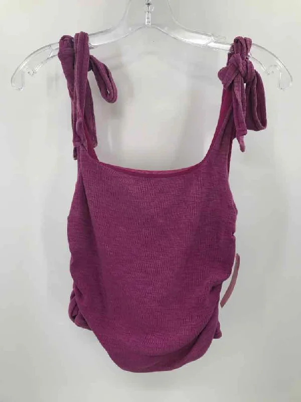 Pre-Owned Free People Purple Size Small Tank Top soft tank top