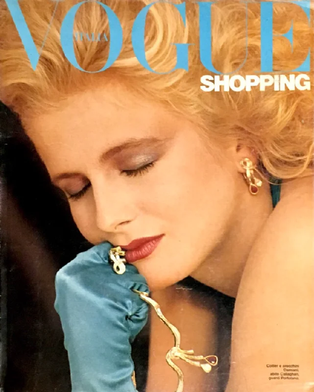 VOGUE Italia SHOPPING Magazine June 1982 STEVE HIETT André Rau NEIL KIRK Swimsuit Modern High-Waisted Swimsuit