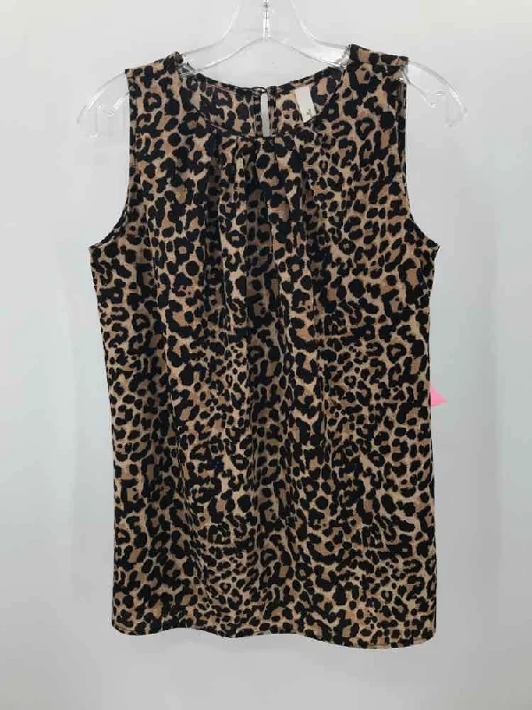 Pre-Owned Loveappella Tan Size XS Tank Top solid color tank