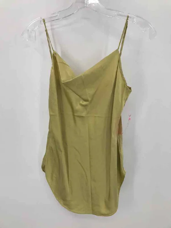 Pre-Owned Cinq a Sept Yellow Size XS Tank Top gym tank top