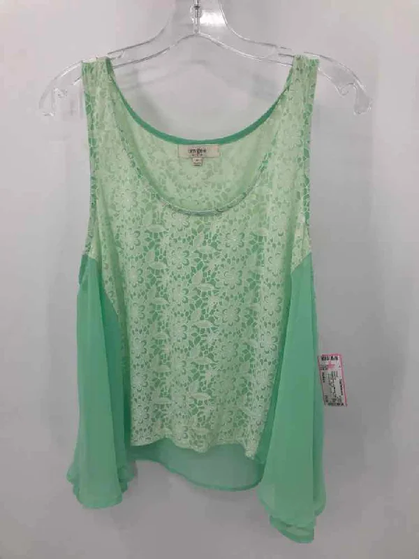 Pre-Owned Umgee Green Size Medium Tank Top sexy tank top