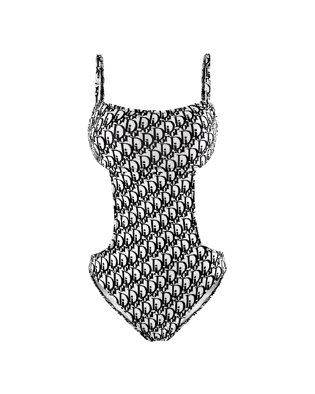 CHRISTIAN DIOR VINTAGE SWIMSUIT Ruched Swimwear Set
