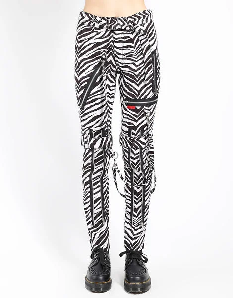 Zebra Print Classic Bondage Pant Comfortable Maternity Pants