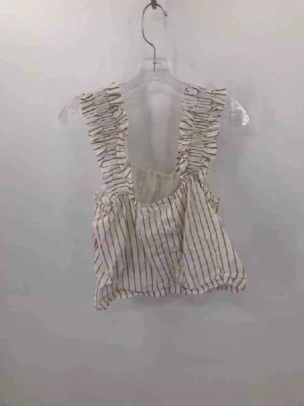 Pre-Owned Frame Ivory Size Small Stripe Tank Top peekaboo tank top