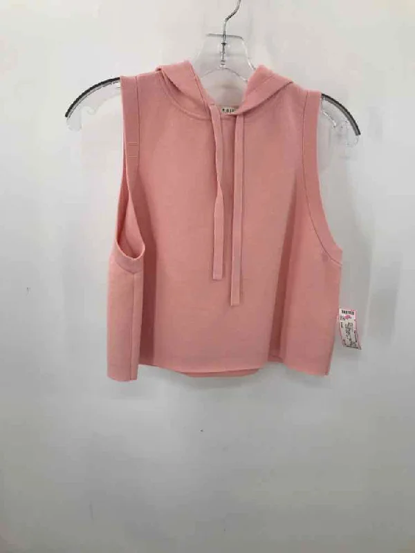 Pre-Owned Alice + Olivia Pink Size Small Hooded Tank Top activewear tank top