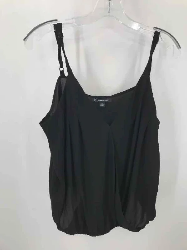 Pre-Owned INC Black Size XL Tank Top one shoulder tank