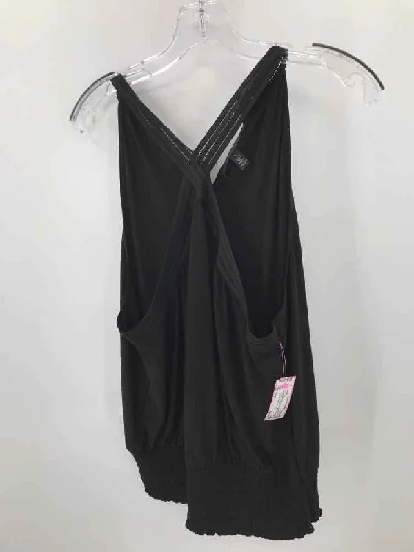 Pre-Owned WHBM Black Size Large Tank Top off shoulder tank