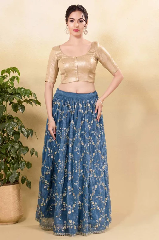 Copper Silk Woven Elbow Sleeves Blouse Short Sleeve Blouse