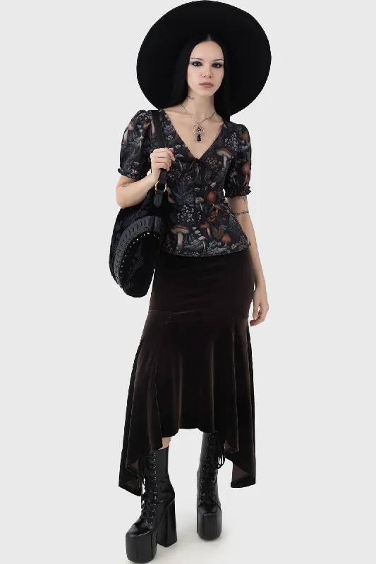 Gatalea Skirt leather skirt refined