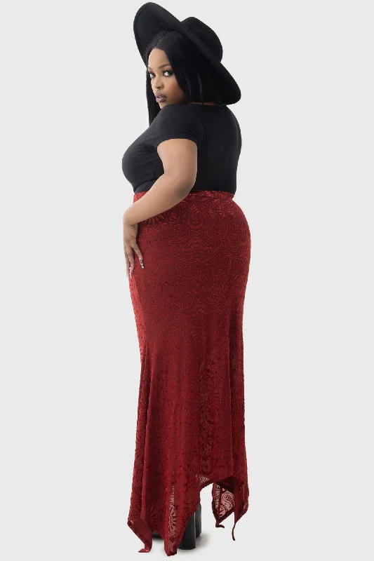 Lepidoptera Maxi Skirt [PLUS] lace skirt feminine